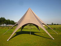 Tente &eacute;toile 10m taupe